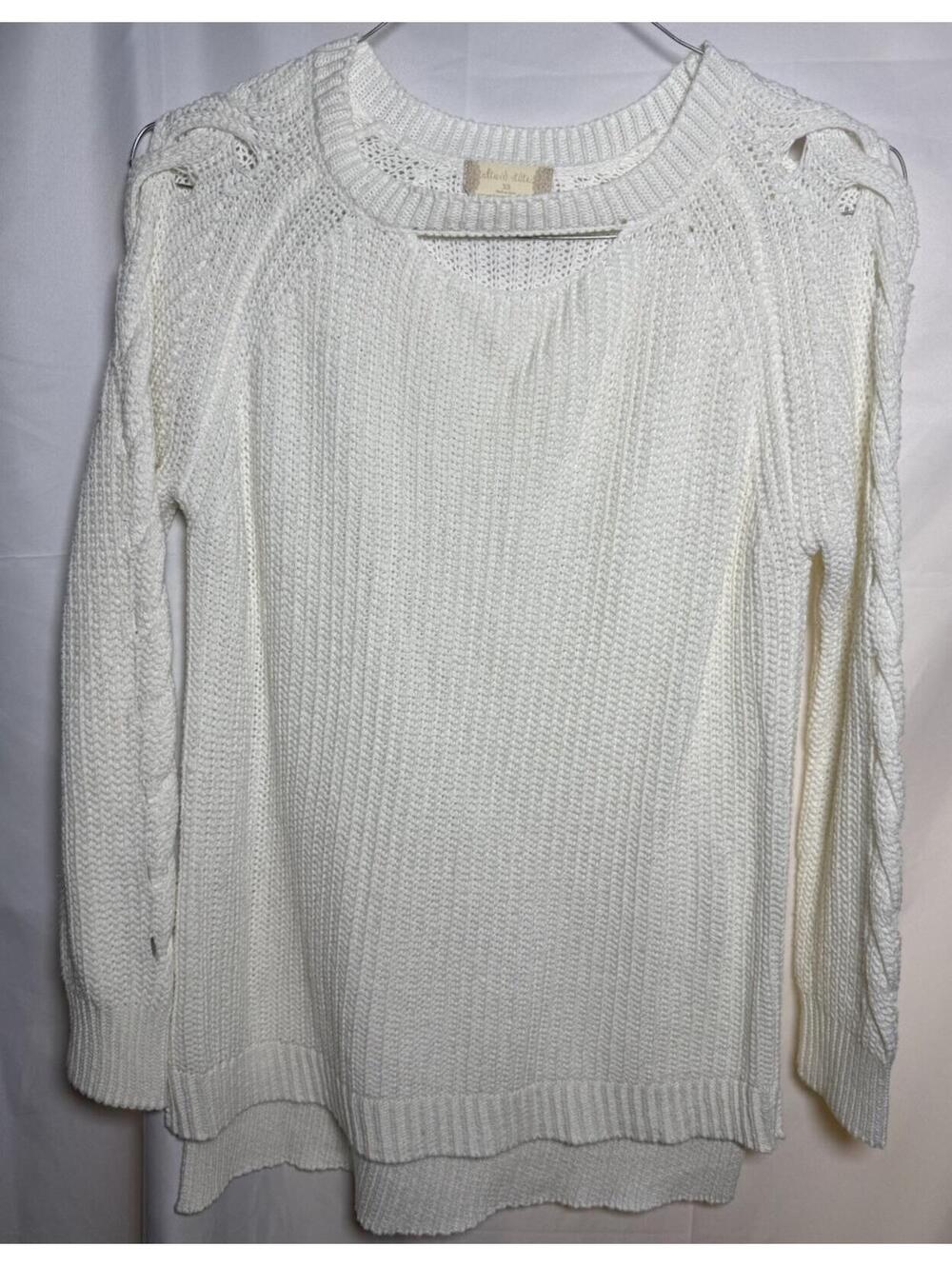 Altar’d State Women’s XS White Chunky Knit Pullover Sweater